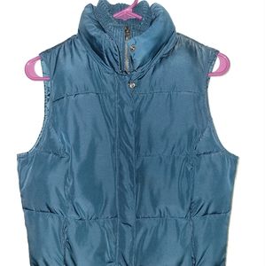 Teal puffer vest